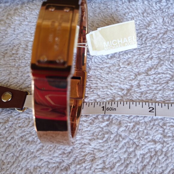 MK rose gold hinged bracelet - Picture 11 of 13